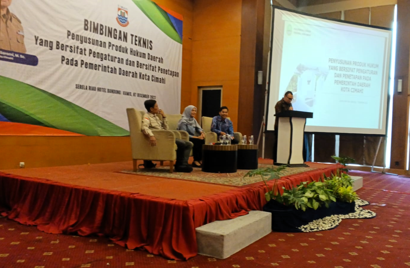 Bimbingan Teknis Penyusunan Produk Hukum Daerah Yang bersifat Pengaturan dan Bersifat Penetapan Pada Pemerintah Daerah Kota Cimahi